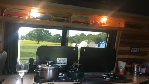 4 berth Volkswagen campervan 2016 6 speed, unique wooden interior