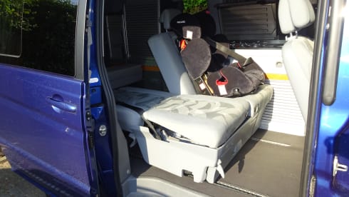 Discover Luxury and Adventure with our well-equipped Mercedes camper van!