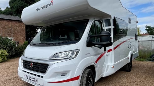 Big Mo – Sunlight A72 mit 6 Schlafplätzen aus dem Jahr 2022