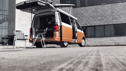 VAN MORRISON – YN20ECV VW CALIFORNIA CAMPER RENTAL, SUPER HIGH SPEC INC BIKE RACK