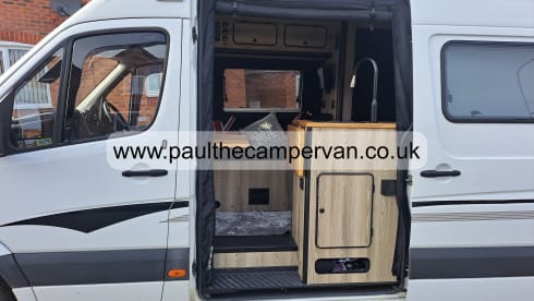 Paul – 2 1/2 berth Luxury Mercedes Campervan, with kennel - Inclusive Insurance