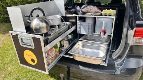 2p Rooftop tent + Ququq kitchen - fully equipped - offgrid package