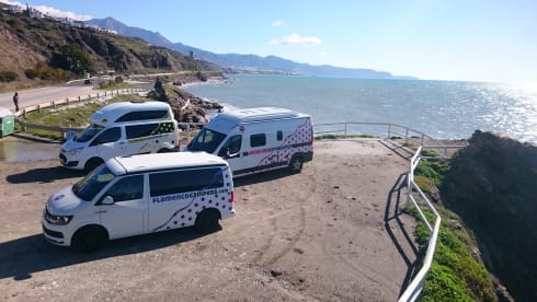 "CARMELA" VW T6 CALI BEACH CAMPER – Flamenco Campers, Rent a camper, explore Andalusia.