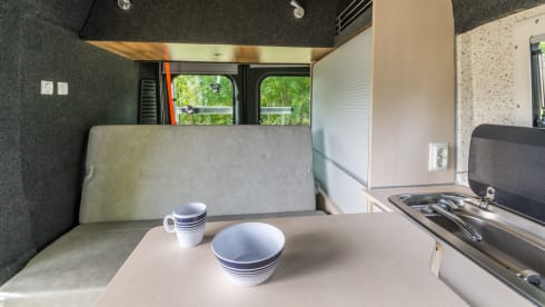 Peugeot Boxer L1H2 bus camper, perfect for a quick getaway.