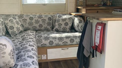 Evangeline – Refurb'd living area & washroom. Off grid option