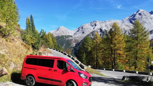 Ford Nugget uit 2021 – Travel in Red