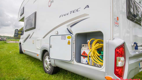 Fully furnished alcove motorhome
