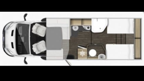 Roller Team 685 model with 2 cabins  – 2022 5 Sleeper/5 belts / Manuel 