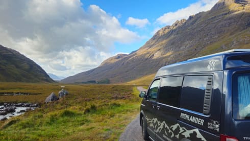 Highlander – Insurance inc ultimate Vw camper from Edinburgh Airport Insurance Included