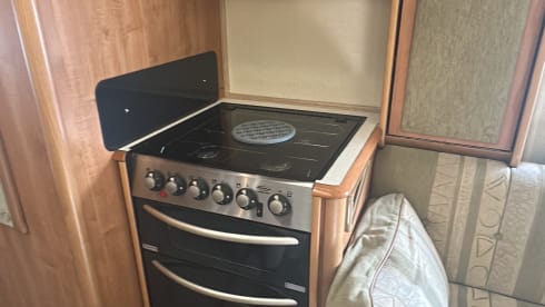 Bertie  – 4 berth Auto-Trail with all amenities.