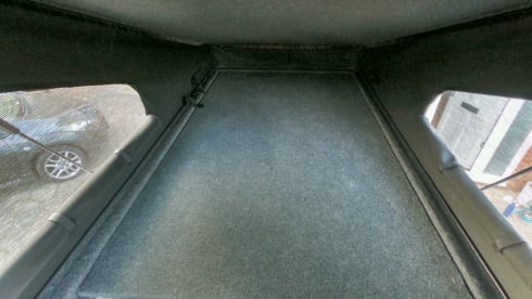 4 berth Volkswagen Campervan with pop top