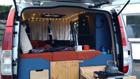 Sally – 2 berth Mercedes self-converted campervan, 2006