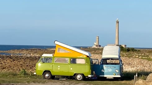 Beautiful vintage Volkswagen T2 camper from 1976