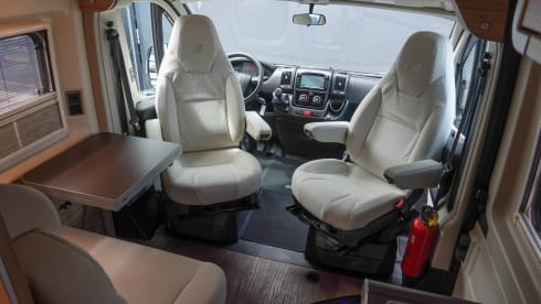 Luxury HYMER camper van 