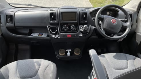 Tony – AUTOTRAIL 67 perfect for couples. Can sleep 4 with driveaway tent.