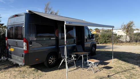 Bus camper with single length beds from 2014