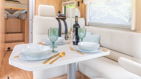 Go on an adventure with this luxurious 2022 Mercedes-Benz motorhome!