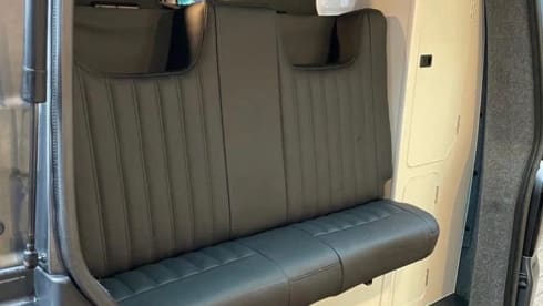 ON BEACH – 4 berth Volkswagen campervan 2015