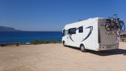 Luxury Integrated motorhome for rent in central France