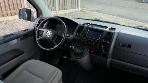 Volkswagen extended camper van sleeps 2 people