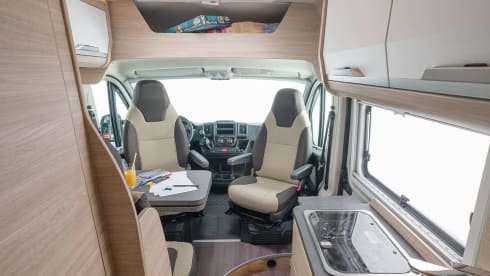 The spacious Columbus Knaus Freeway Boxstar
