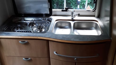Hymer with roof air conditioner!!
