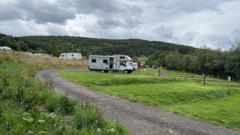 6 berth Hymer alcove from 2006
