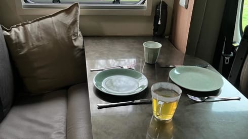 A fully equipped camper for wonderful camping holidays.