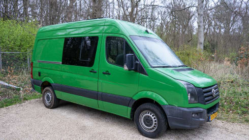 Kermit – Zweisitziger Volkswagen-Bus aus dem Jahr 2013