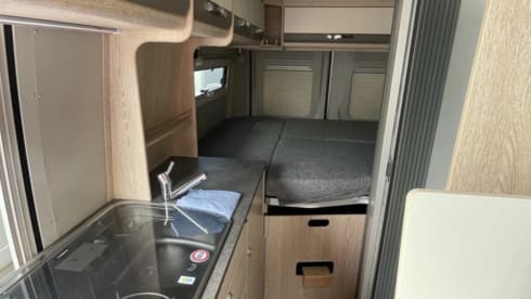 Spaßmobil – Only built this year: Pössl Summit for 5 vacationers