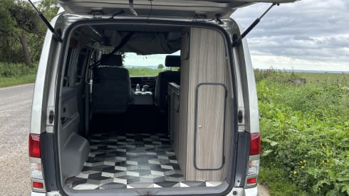Kitty - because she purrs  – 2 berth Mazda Bongo campervan  2001