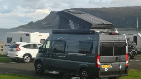 Grey Goose – Grey Goose - 4 berth automatic, 6m Fiat Ducato with pop-top.
