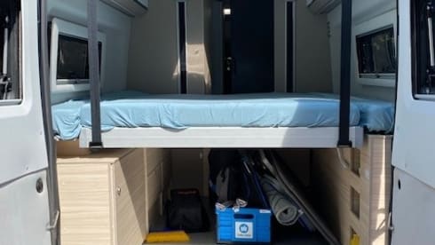 3p Adria Mobil bus from 2021 with fold-down bed