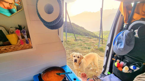 2-seater Nissan campervan from 2017