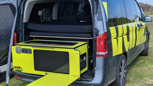 Brand new Mercedes-Benz, modular van sleeps up to 6 with awning