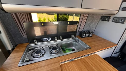 Jean  – 4 berth Volkswagen Transporter T6.1 POP Top campervan from 2020