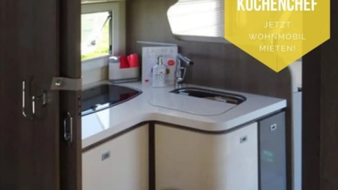 Zeitreise Wohnmobilvermietung No. 1 – Mobilvetta k silver 58, with ALL IN equipment on board