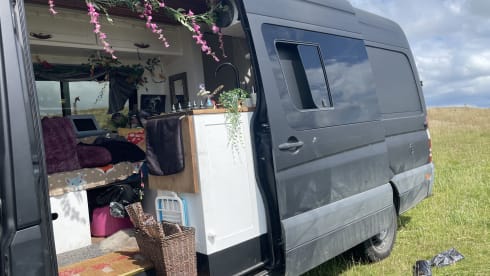 Raven – Here’s Raven, our awesome Sprinter van