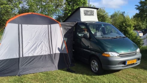 CZN  – Toyota campervan, a very luxurious tent (insurance is included)