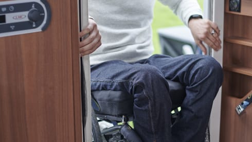 Wheelchair accessible camper