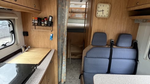 6 persoons gezinscamper – Fiat Alcove a 6 posti del 1998