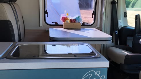 The KNAUS – Knaus-bus met 4 slaapplaatsen uit 2016