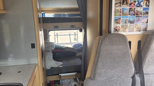 6p gezinscamper met dak airco en stapelbed!