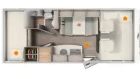 Ruime 6p Carado A361-02 alcove uit 2024