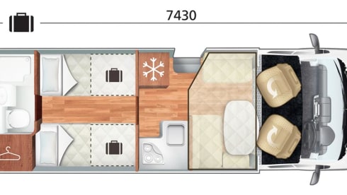 Luxury 4 berth Roller Team T-Line 785
