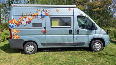 Cozy and compact Peugeot Boxer.
