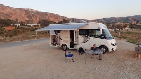 Luxury Integrated motorhome for rent in central France