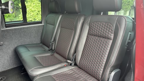 Red adventure – 4 berth Volkswagen campervan from 2020
