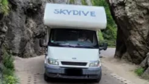 Skydive  – 6 person Ford Rimor motorhome