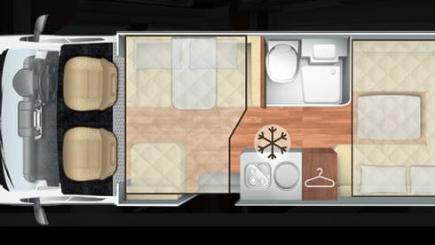 Rewind – Escapade familiale de luxe : camping-car moderne à 6 couchettes prêt pour l'aventure !